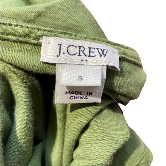 J Crew Tank Green Ruffle Hem Tank Top Shirt Small New With Tags - Picture 11 of 12